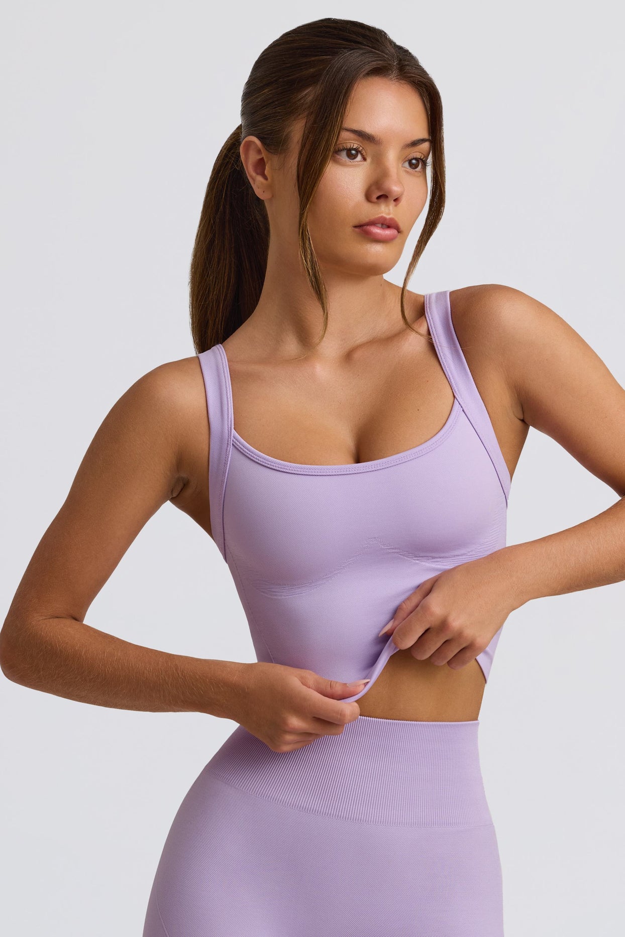 Super Sculpt Seamless Longline Camisole Top in Lavender - 5