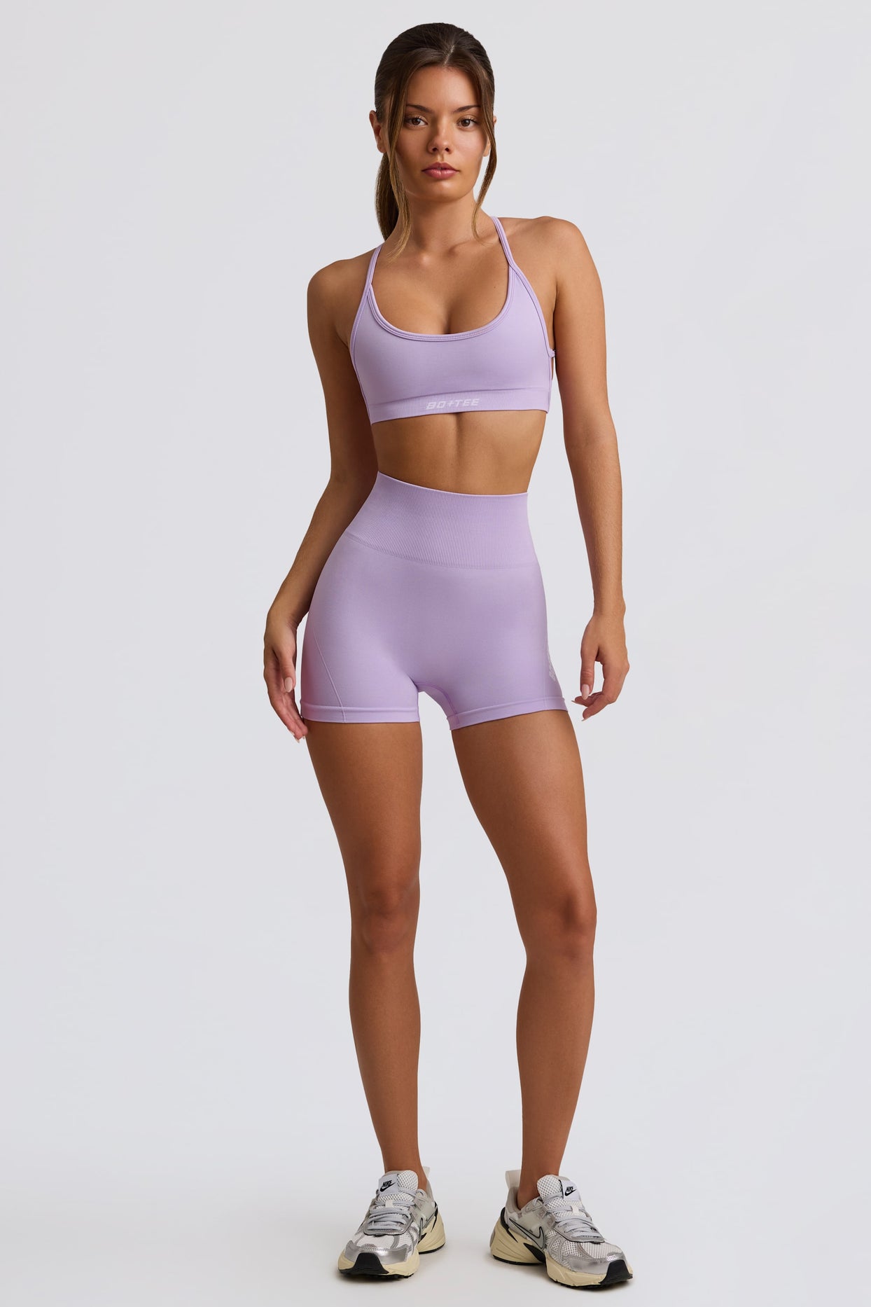 Super Sculpt Seamless Mini Shorts in Lavender - 6