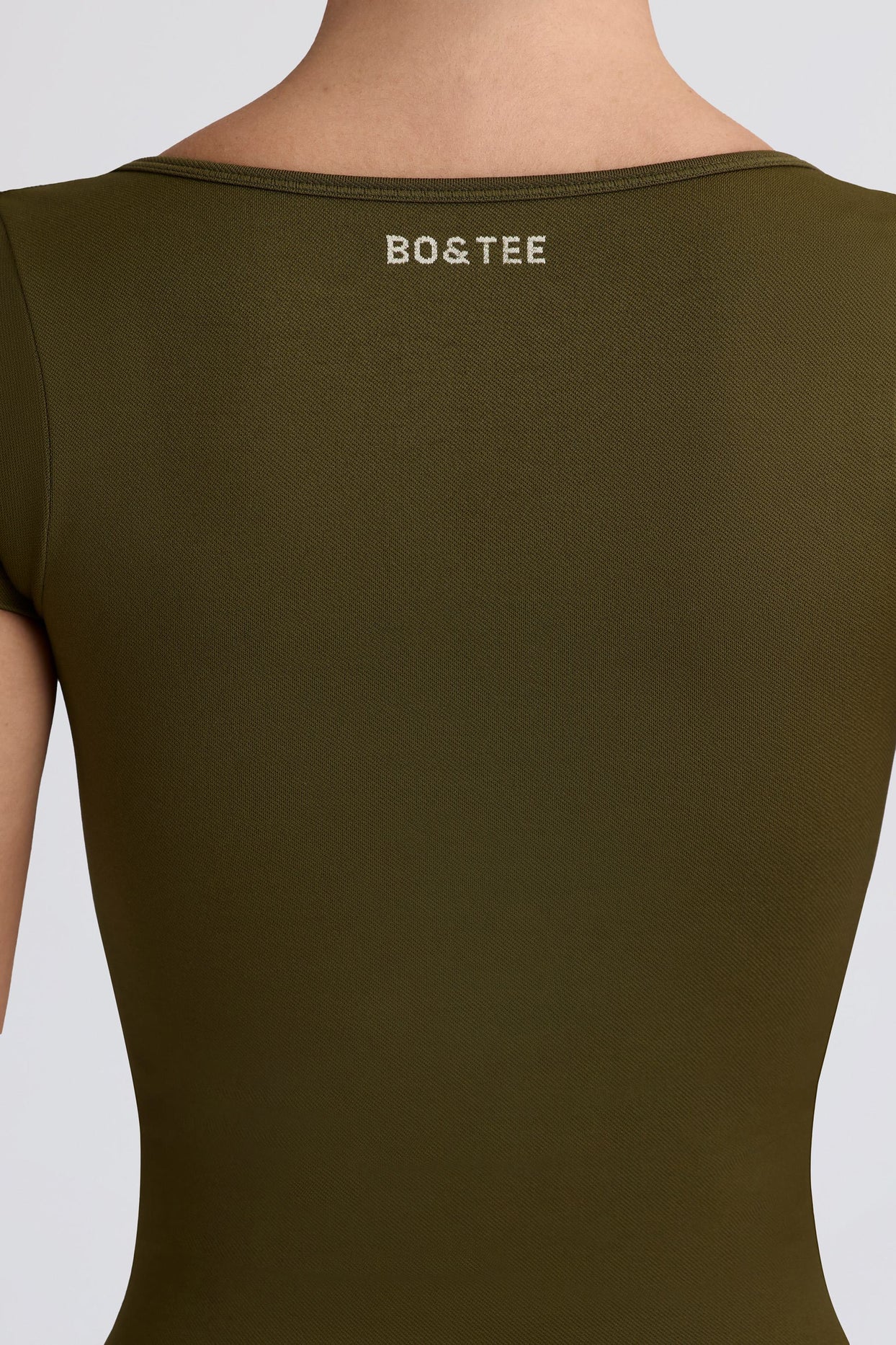 Super Sculpt Seamless T-Shirt in Dark Green - 6