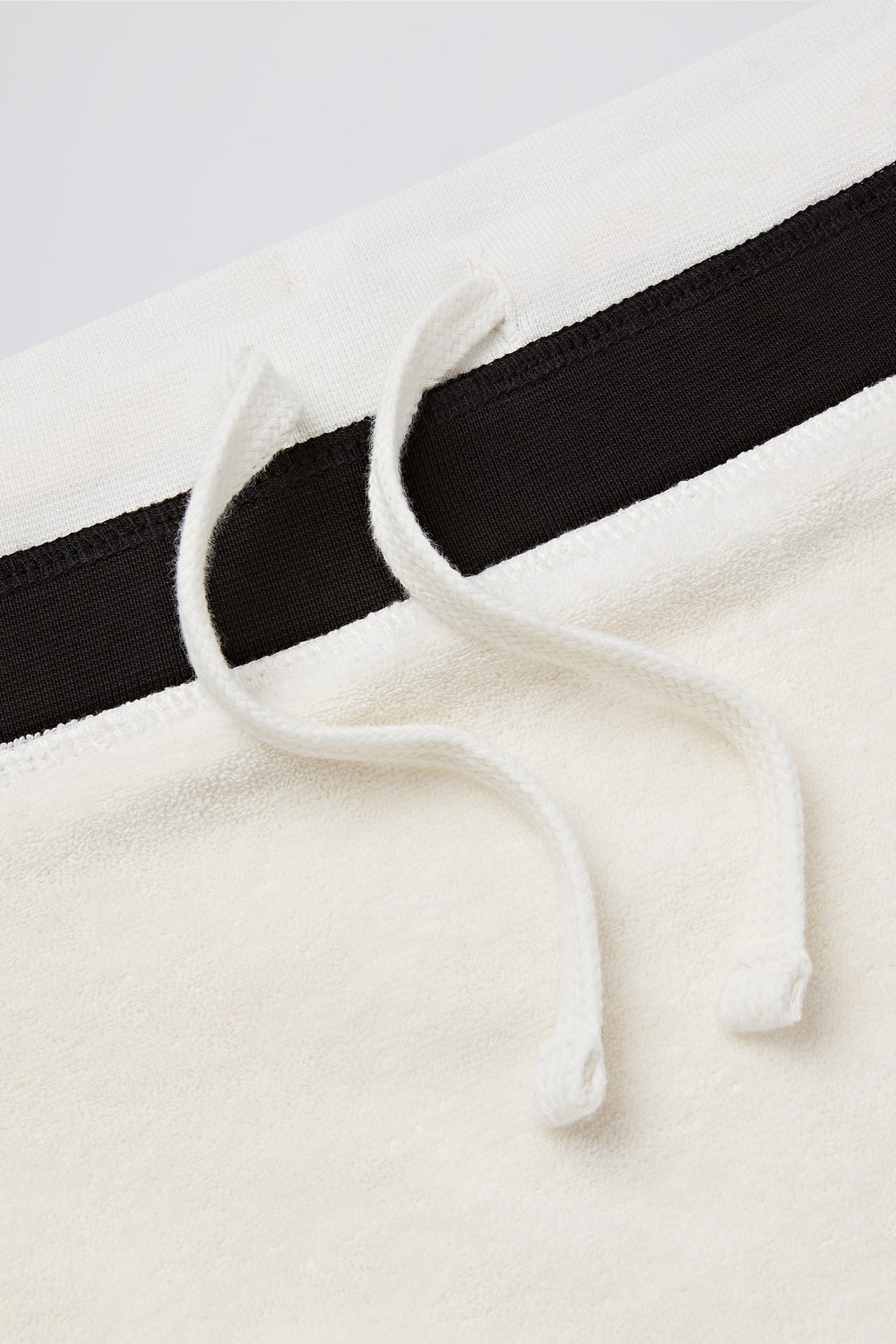 Terry Towelling Mid-Rise Skort in Ivory - 5
