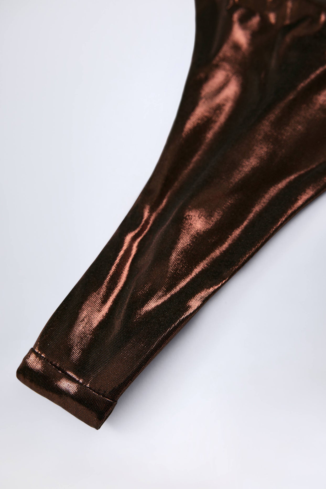 Thong Bikini Bottoms in Bronze Gold - 7