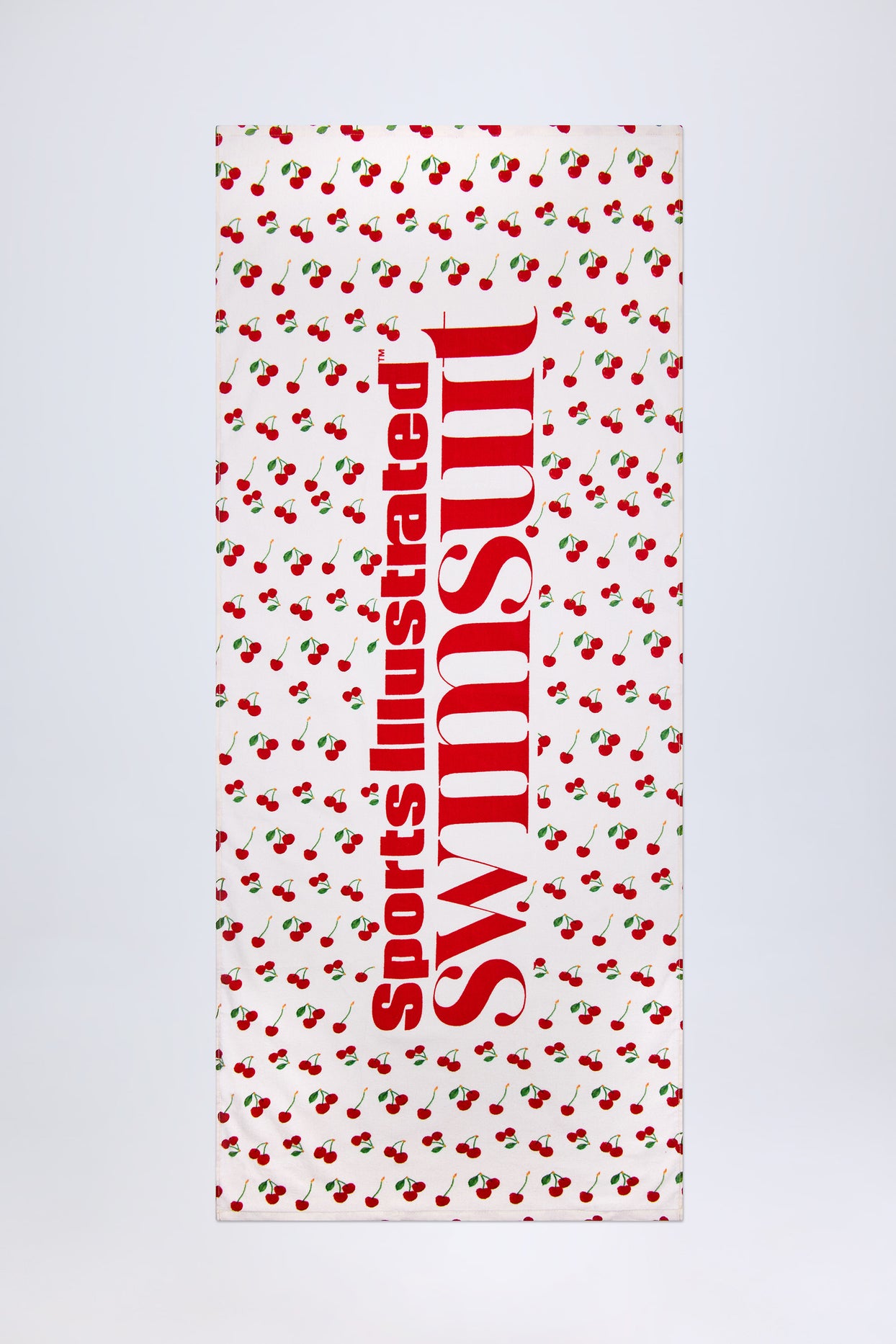 Logo Beach Towel in Cherry Print - 1