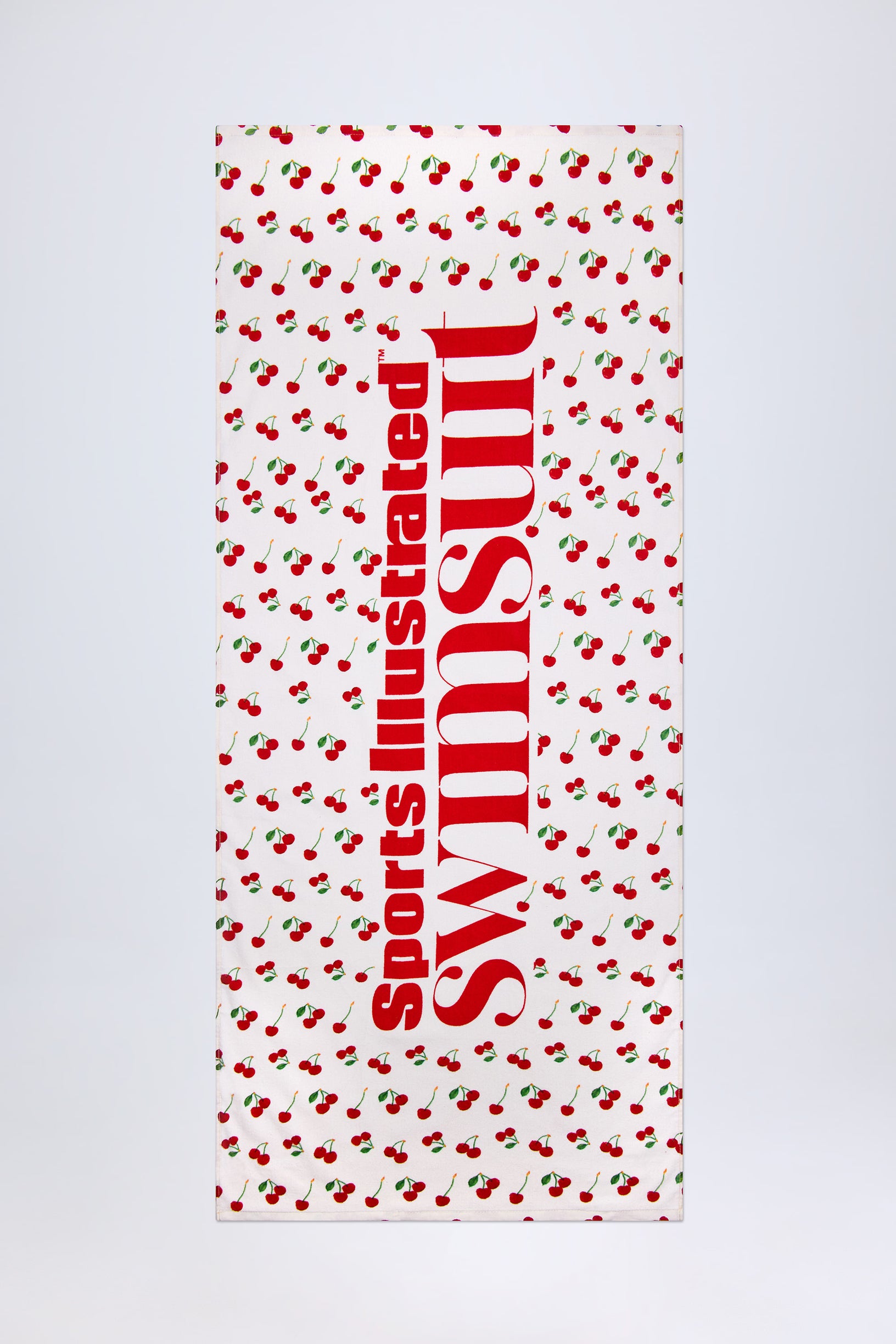 Logo Beach Towel in Cherry Print - 1