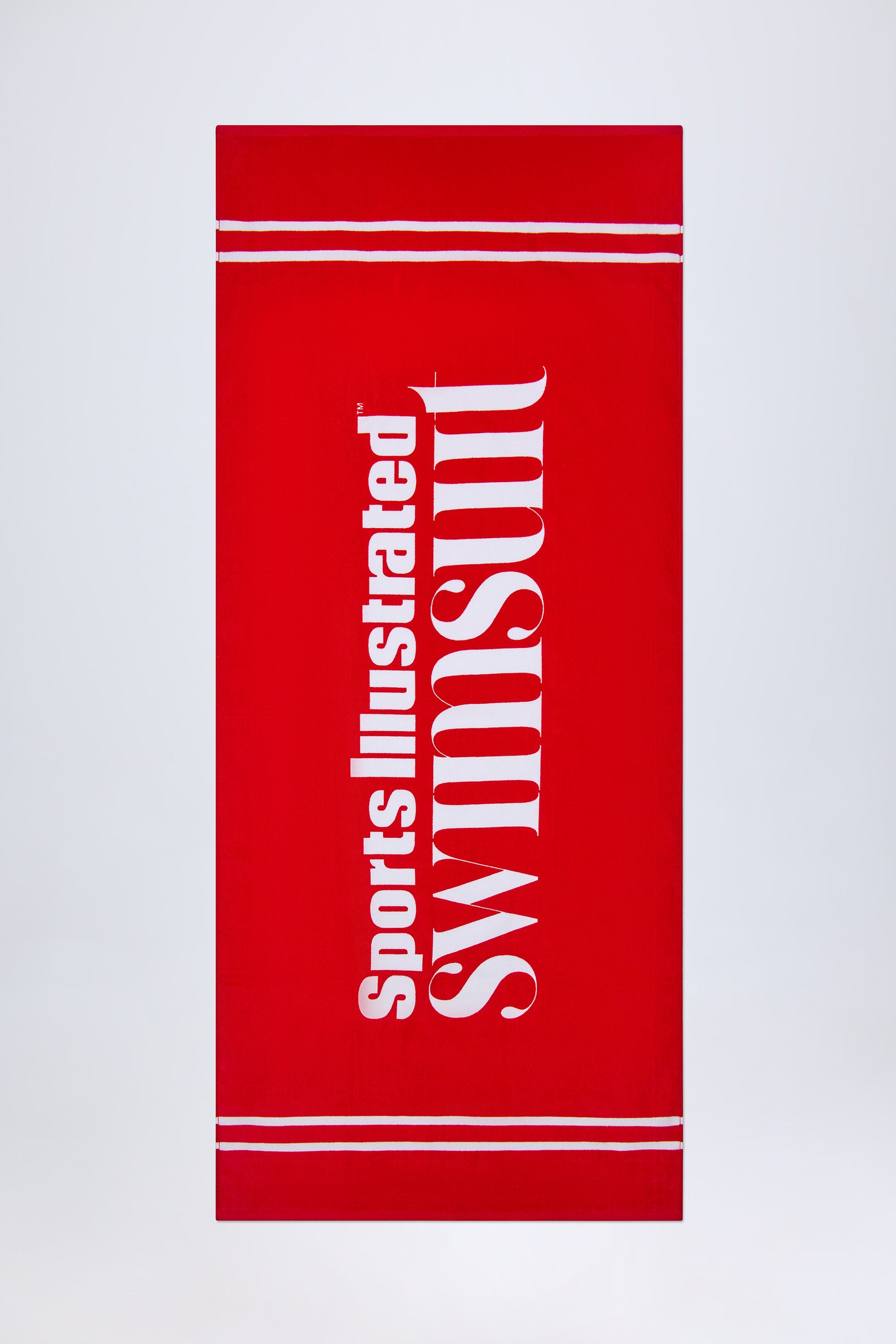 Logo Beach Towel in Fiery Red - 1