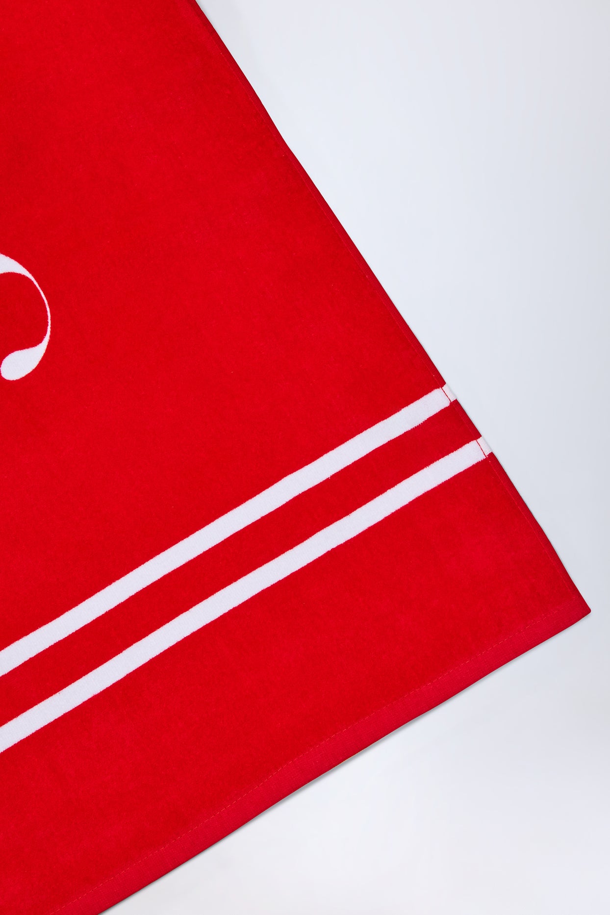 Logo Beach Towel in Fiery Red - 2