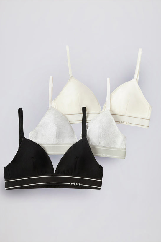 Triangle Bralette Bundle in Multi