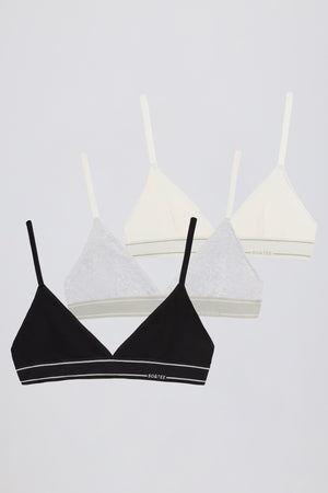Triangle Bralette Bundle in Multi