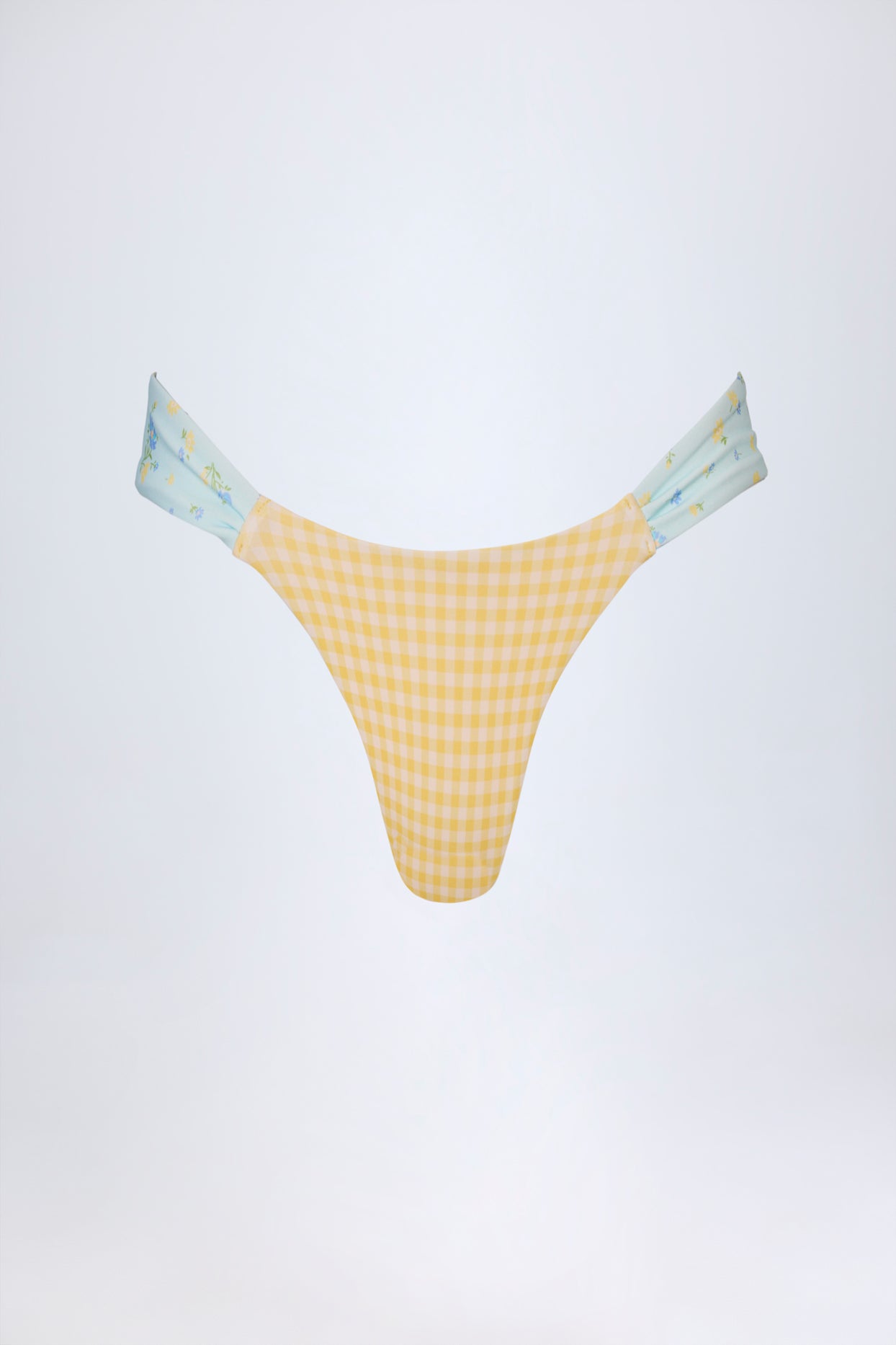 Cheeky Bikini Bottoms in Yellow Gingham - 4
