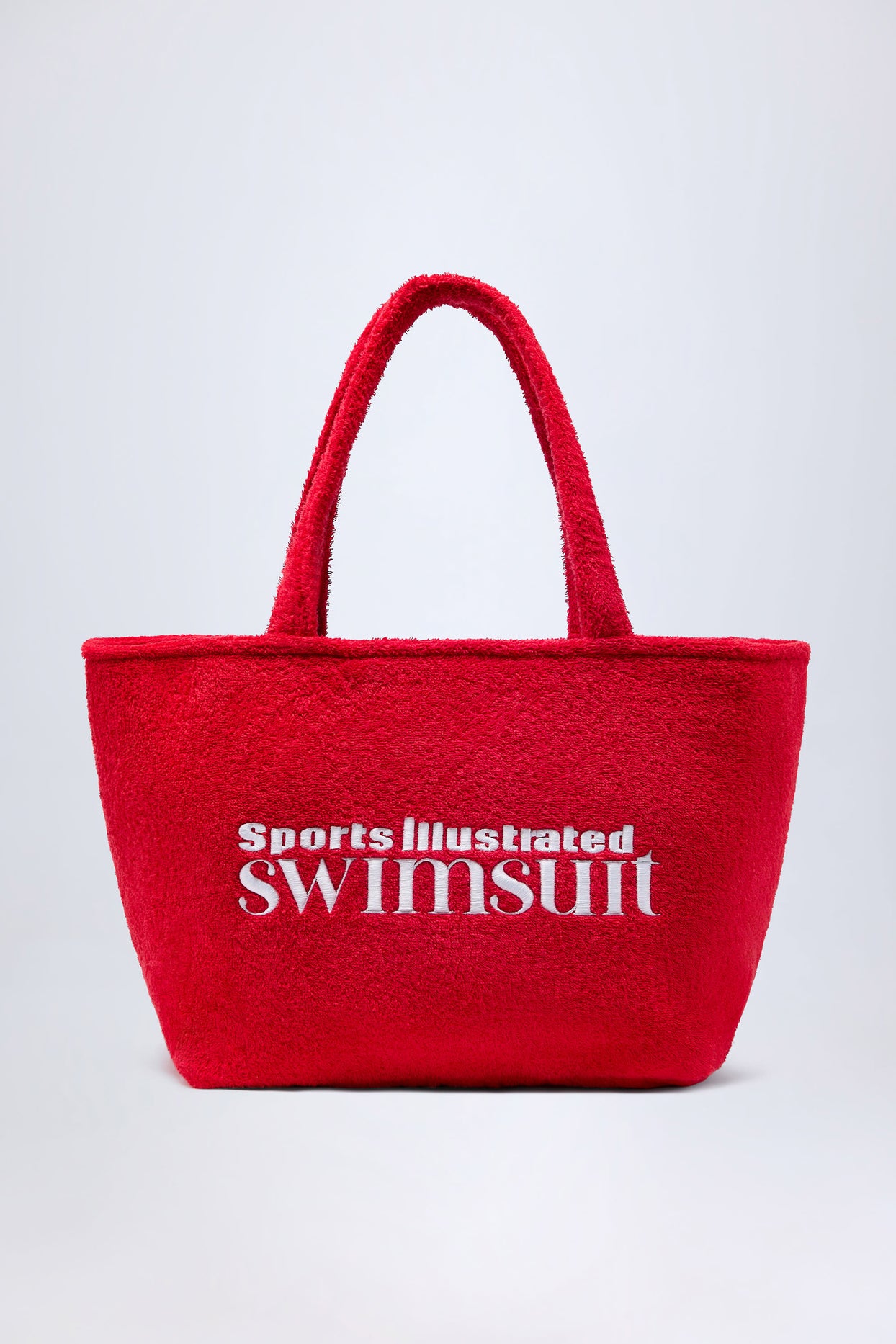 Towelling Tote Bag in Fiery Red - 3