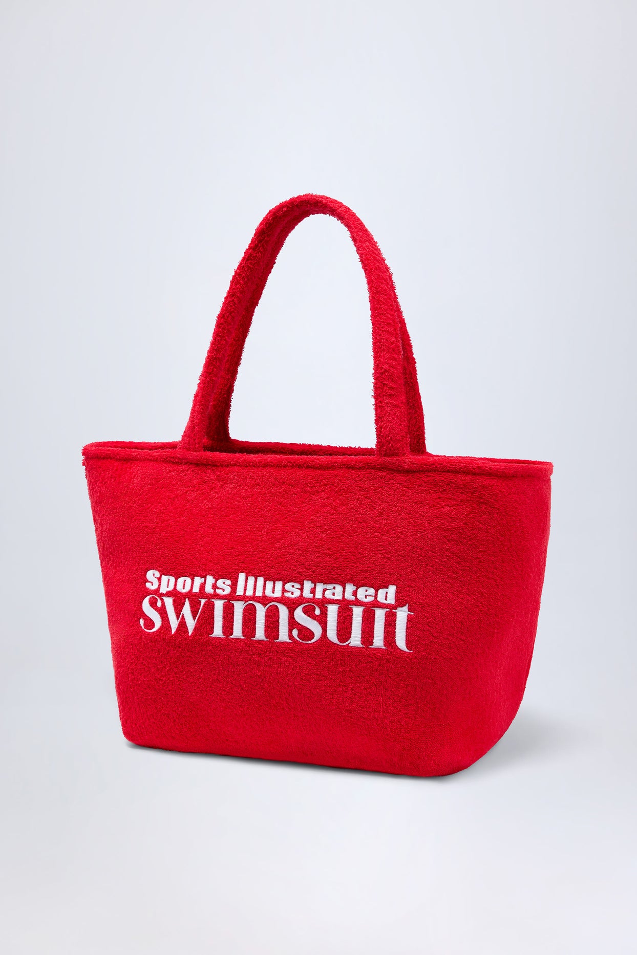 Towelling Tote Bag in Fiery Red - 5