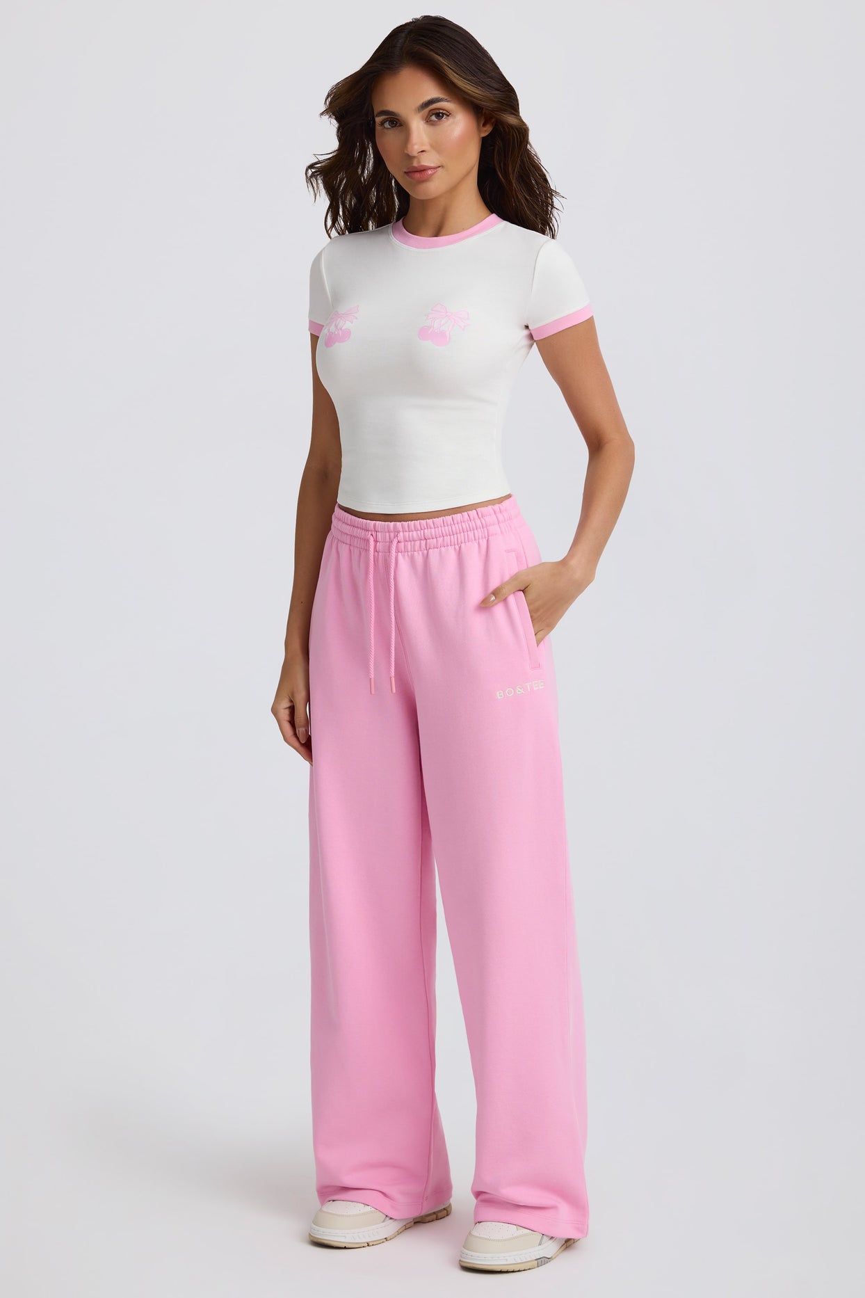 Cropped Baby T-Shirt in White - 5
