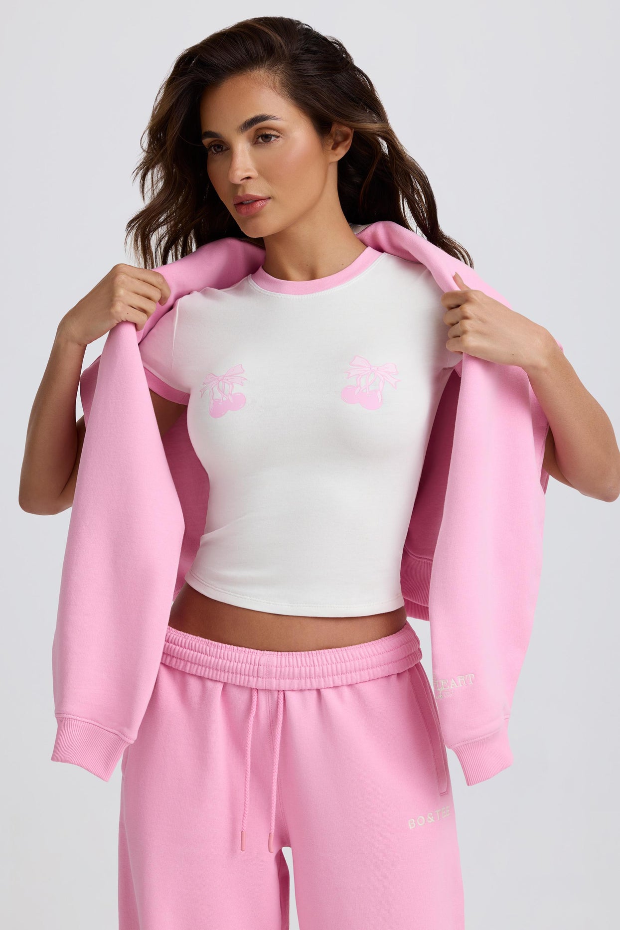 Cropped Baby T-Shirt in White - 7