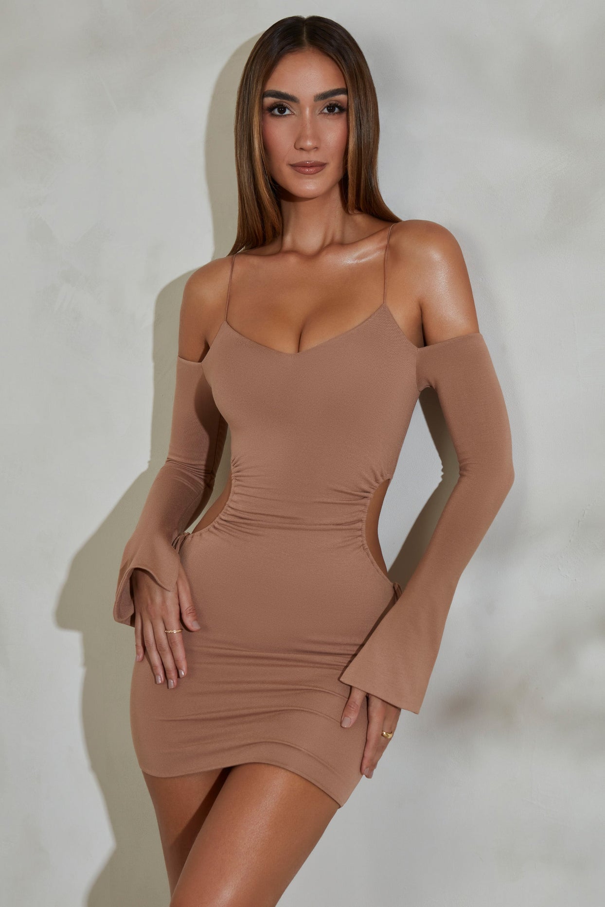 Designed in our premium super soft , double layered modal fabric in tan