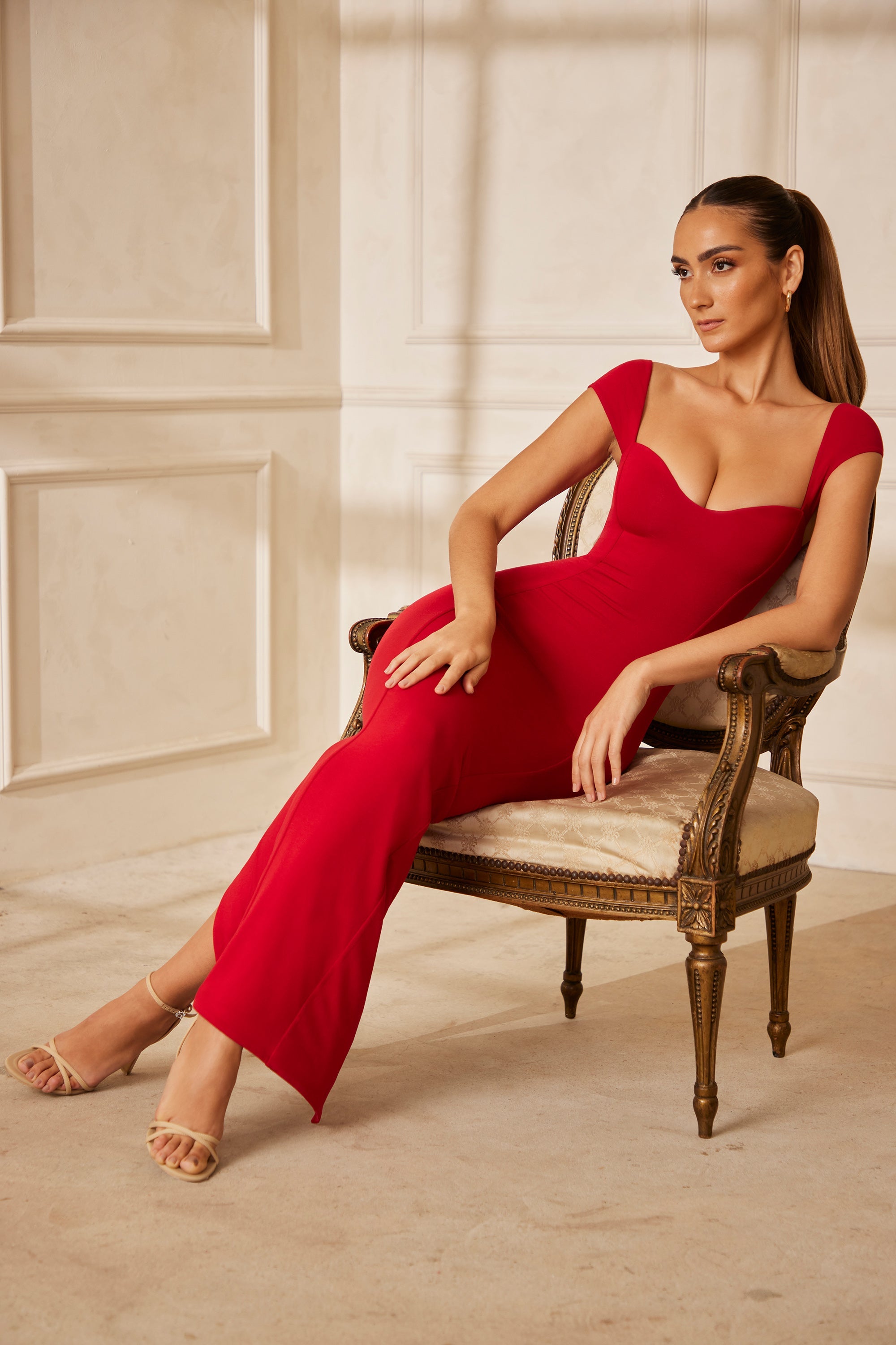 Tall red clearance maxi dress