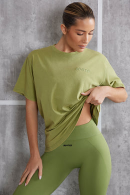 Oversized T-Shirt in Olive