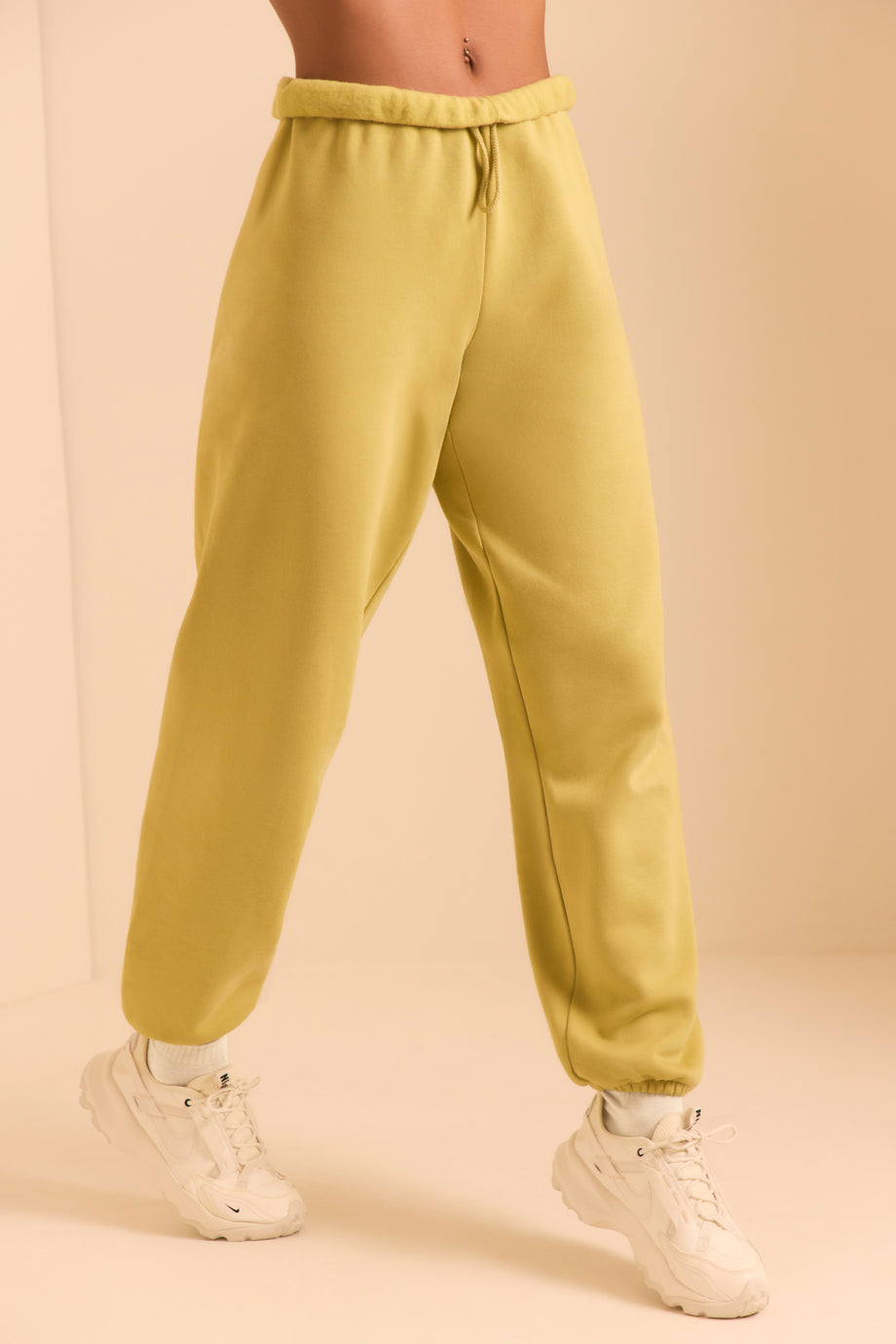 Petite Relaxed Fit Joggers in Matcha Green - 1