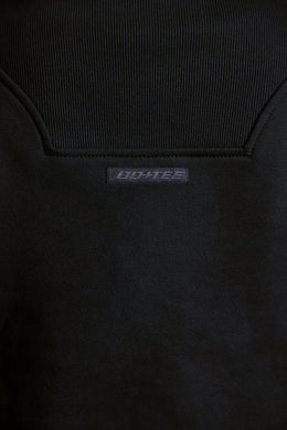 Oversized Half Zip Sweatshirt in Black