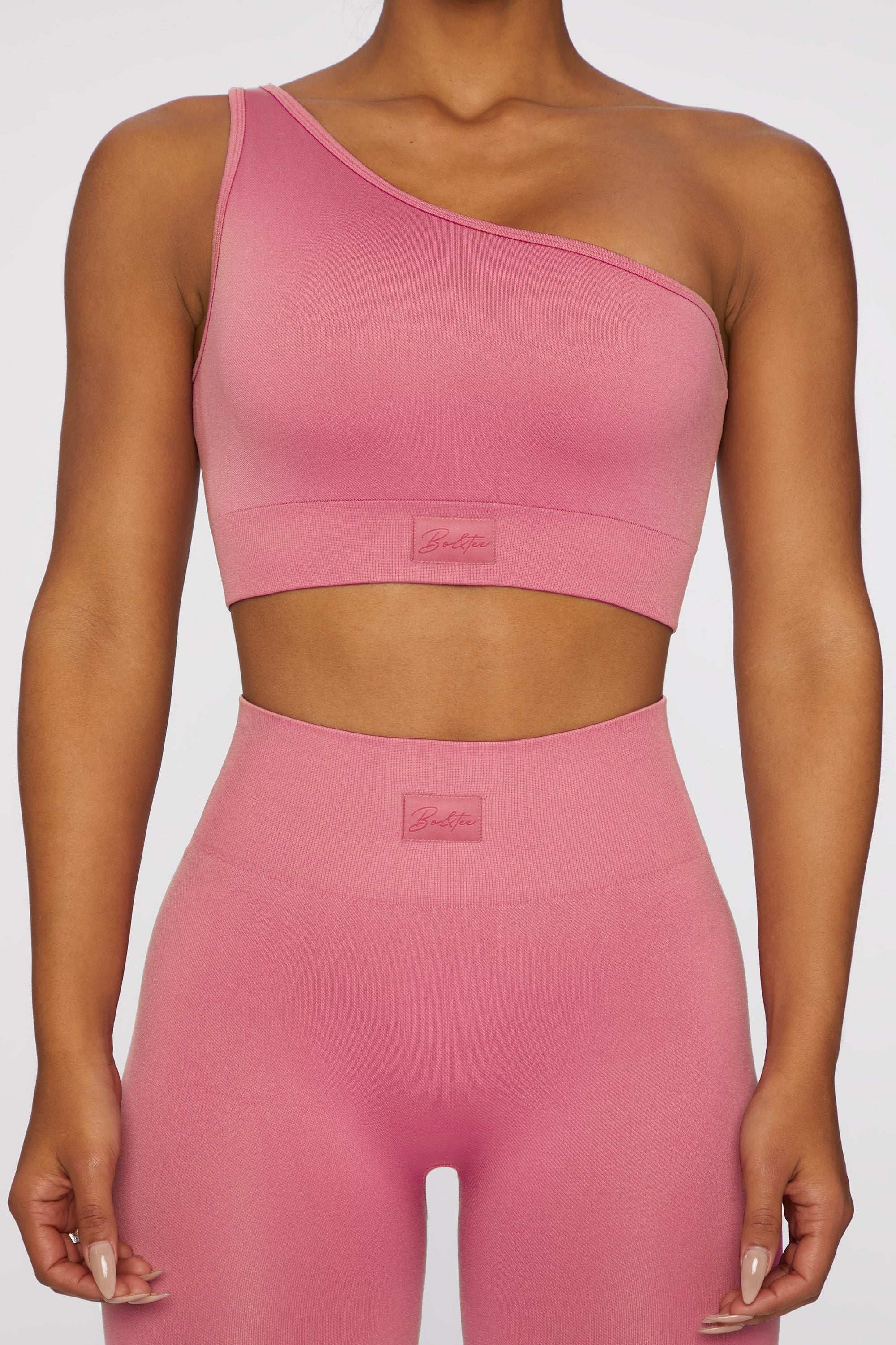 Asymmetric Crop Top in Pink