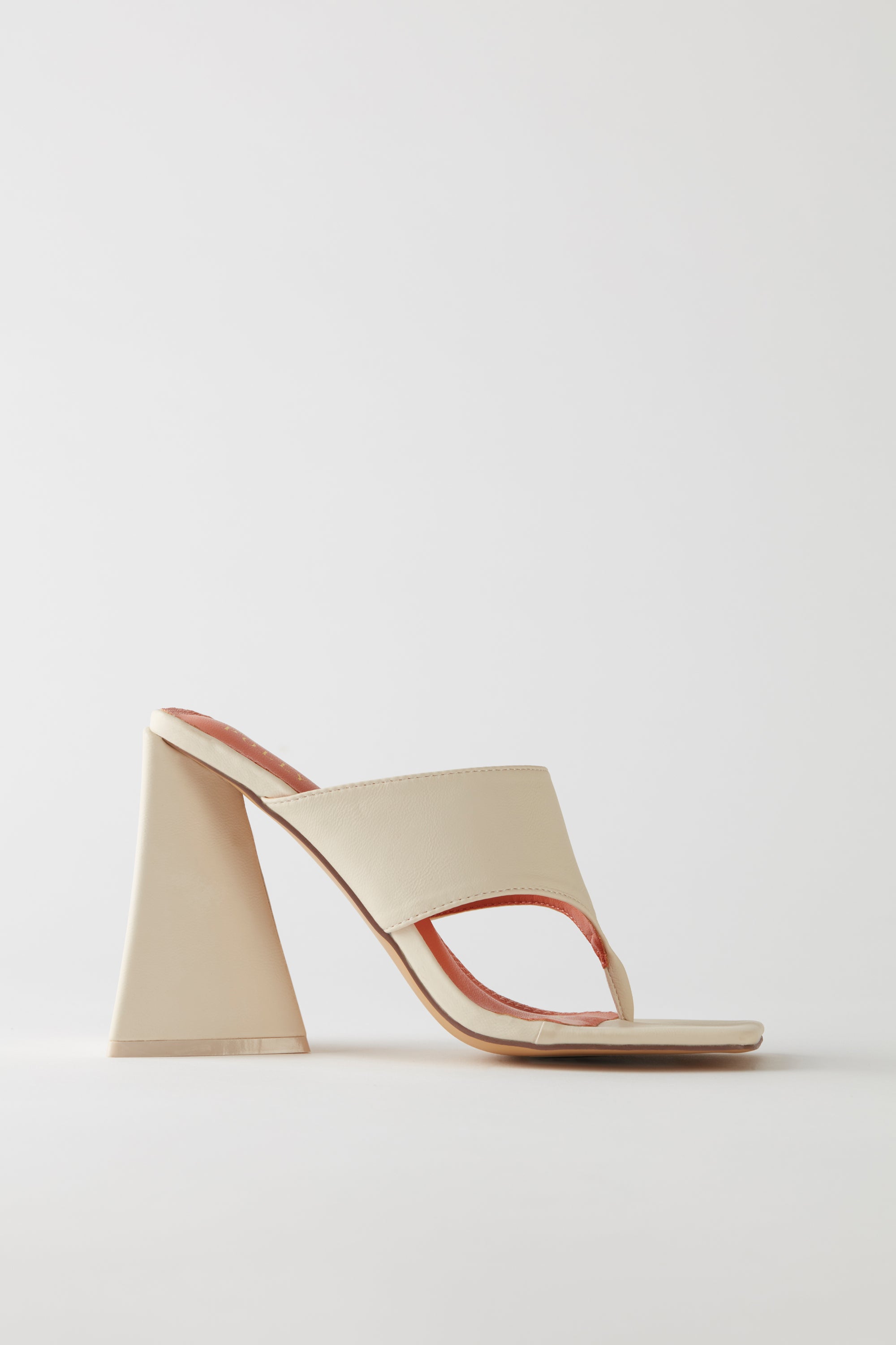 Cream mules online heels